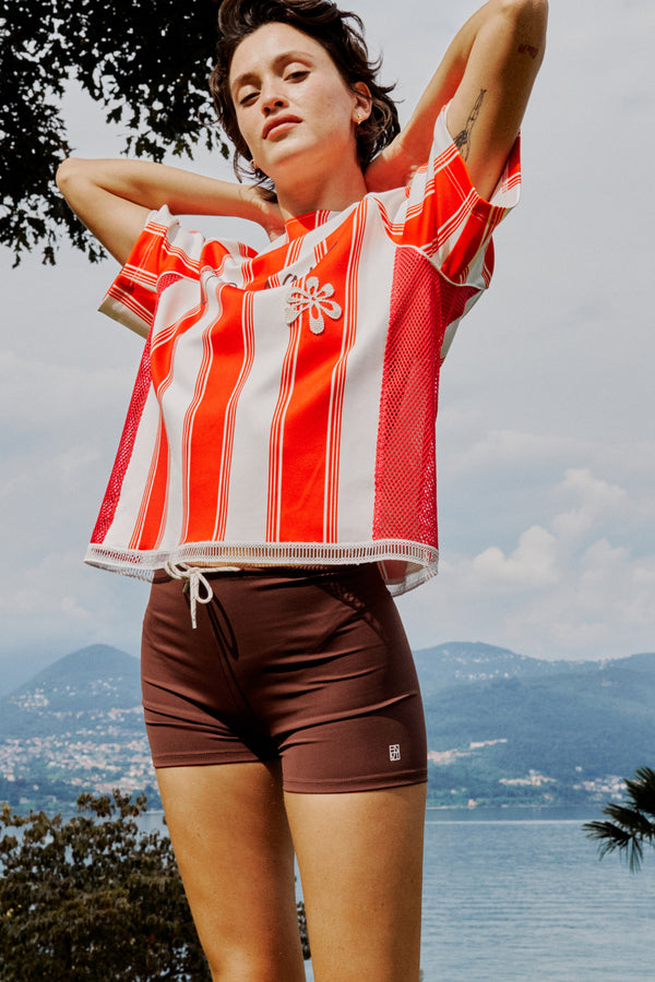 Enavant Biker short in the color Brown