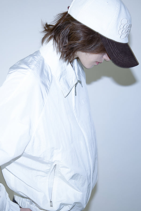 Enavant CORDUROY STRING BALL CAP in the color Ivory/Brown