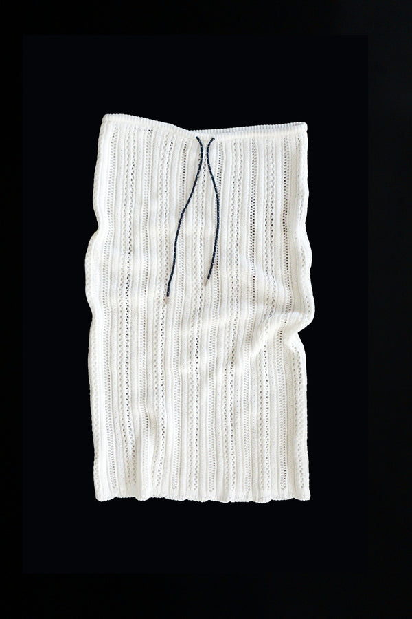Enavant Crochet knit skirt in the color Cream