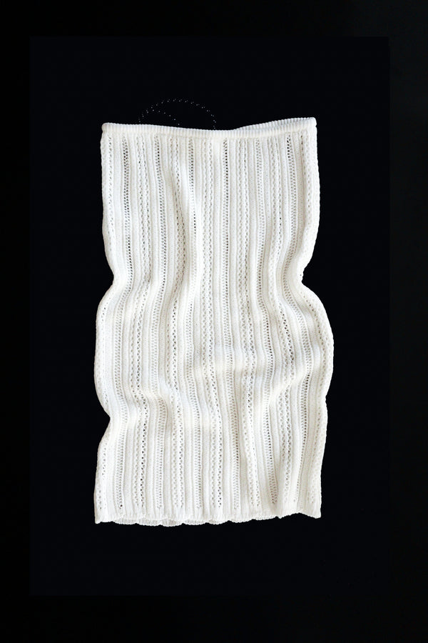 Enavant Crochet knit skirt in the color Cream