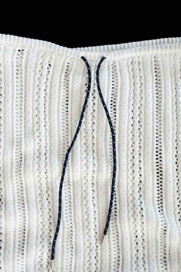 Enavant Crochet knit skirt in the color Cream