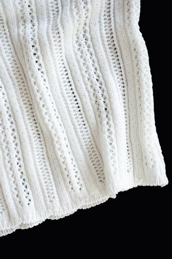 Enavant Crochet knit skirt in the color Cream