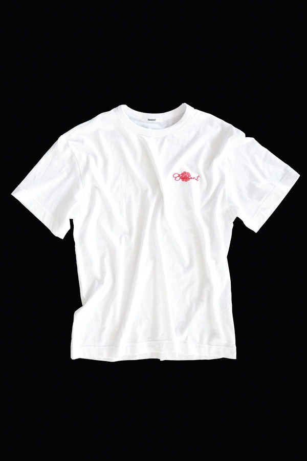 Enavant ENAVANT scarf printed t-shirt in the color White