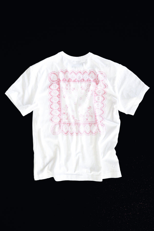 Enavant ENAVANT scarf printed t-shirt in the color White