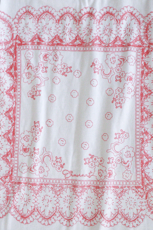 Enavant ENAVANT scarf printed t-shirt in the color White