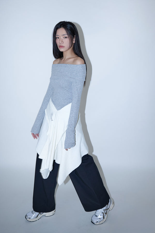 Enavant MULTI-WAY WRAP WARMER in the color Ivory