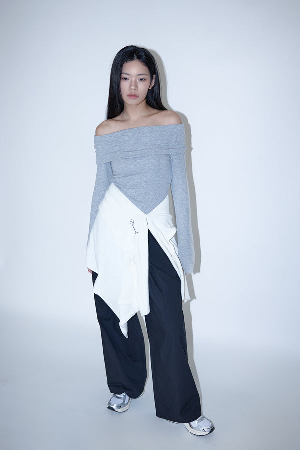 Enavant MULTI-WAY WRAP WARMER in the color Ivory