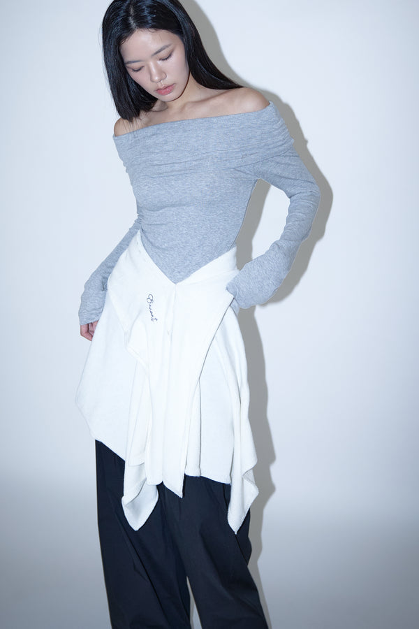 Enavant MULTI-WAY WRAP WARMER in the color Ivory