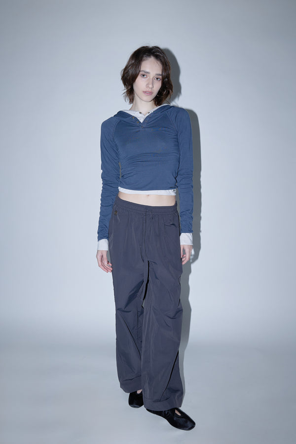 Enavant MURPHY WIDE LEG PANT in the color Dark Gray