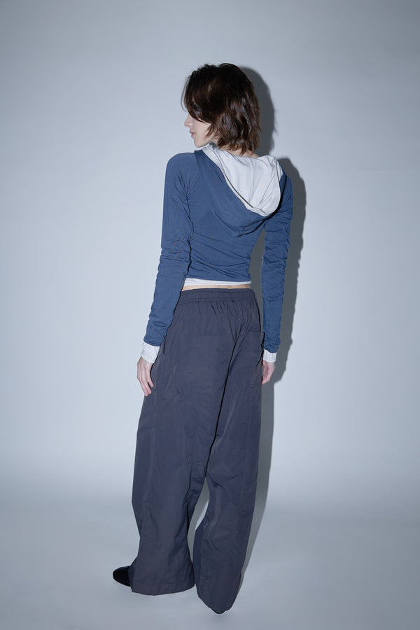 Enavant MURPHY WIDE LEG PANT in the color Dark Gray