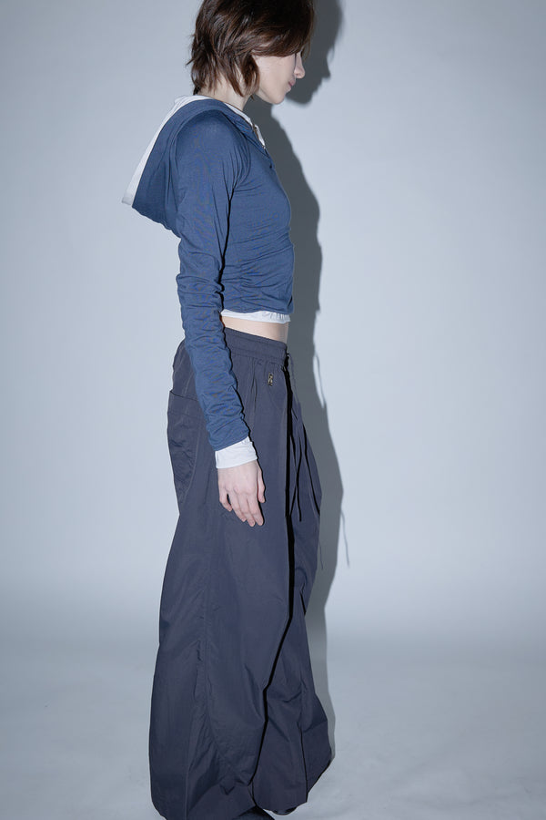 Enavant MURPHY WIDE LEG PANT in the color Dark Gray