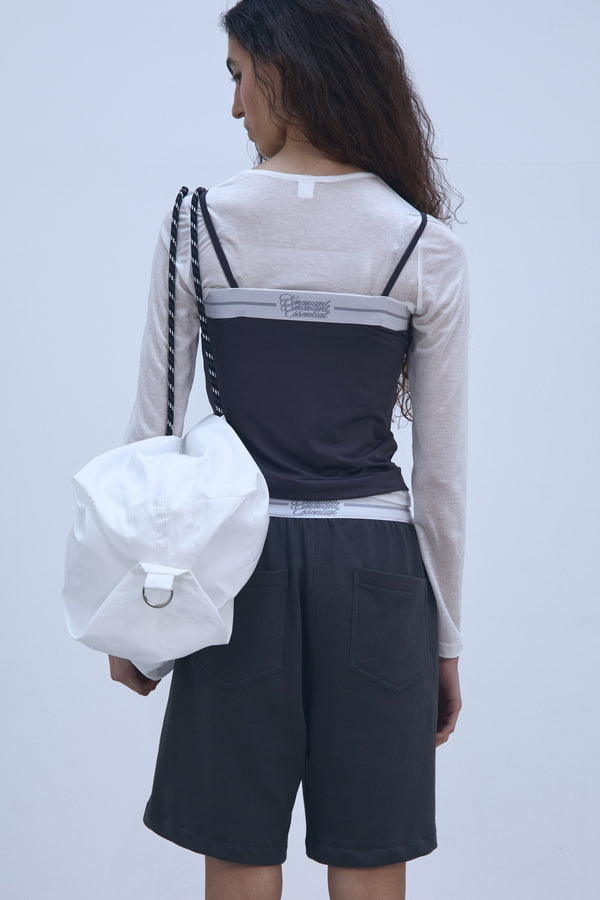 Enavant BERMUDA MIDI PANT in the color Charcoal