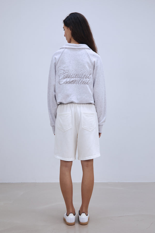 Enavant BERMUDA MIDI PANT in the color White