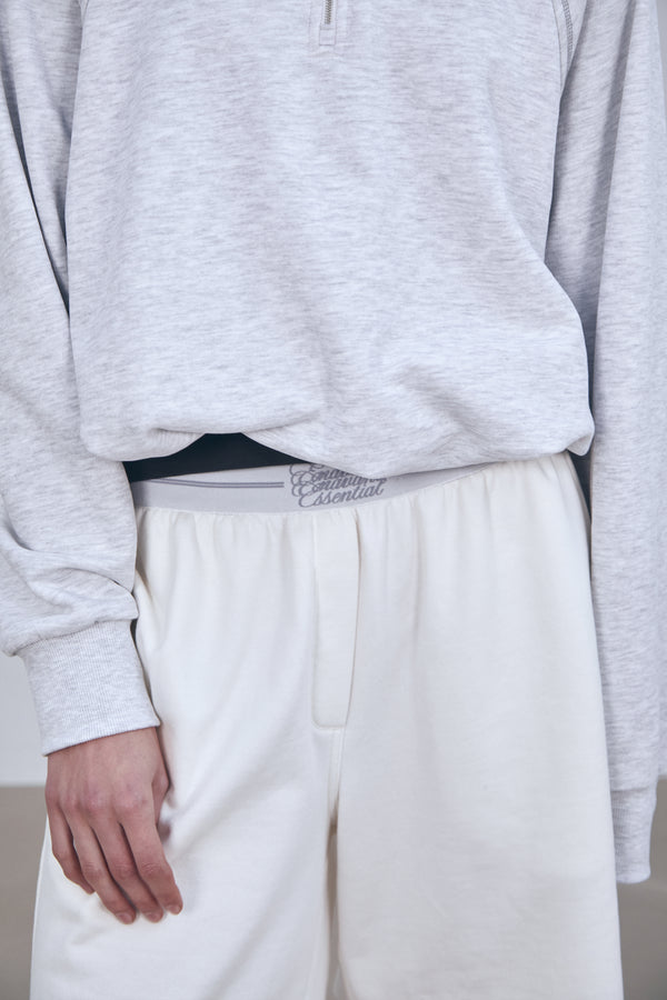 Enavant BERMUDA MIDI PANT in the color White