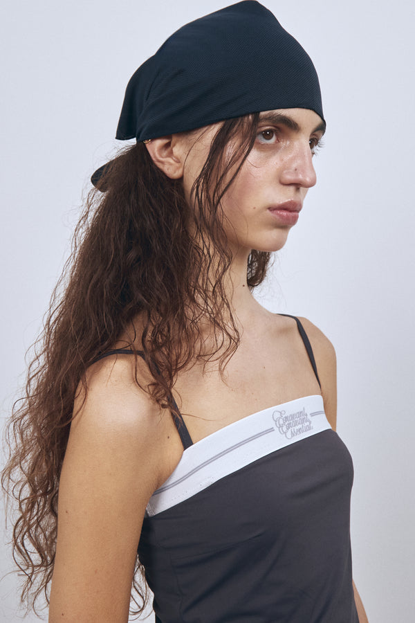 Enavant BANDED TANK TOP in the color Charcoal