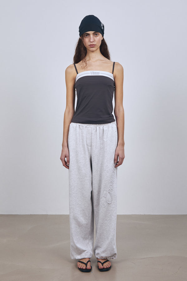 Enavant BANDED TANK TOP in the color Charcoal