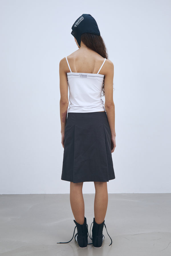 Enavant BANDED TANK TOP in the color White