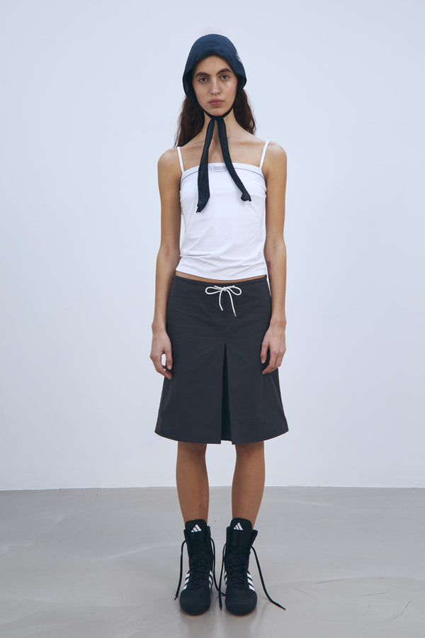 Enavant BANDED TANK TOP in the color White