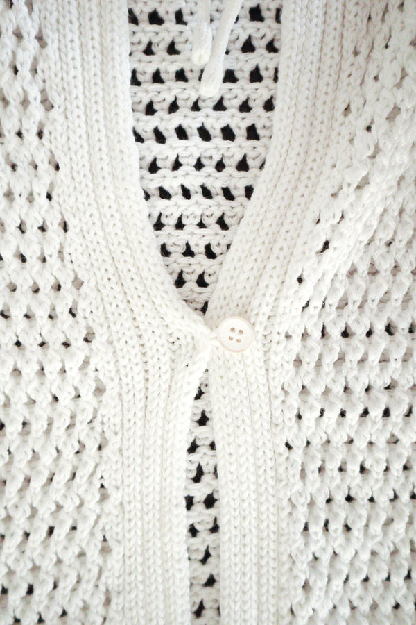 Enavant Knit button-up vest in the color Cream