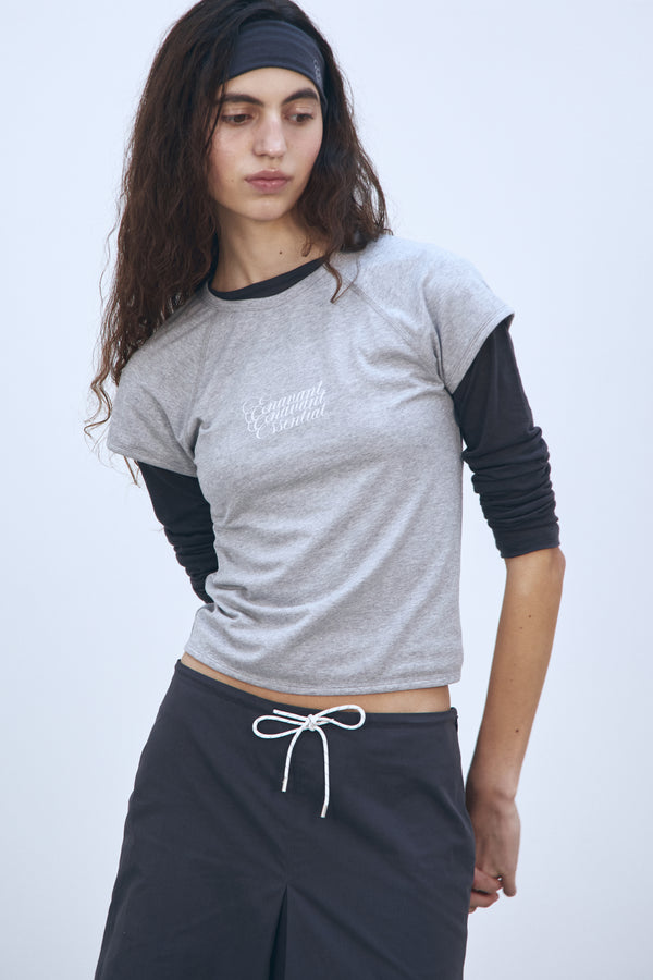 Enavant RINGER T-SHIRT in the color Melange Gray