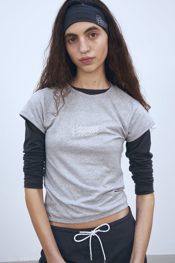 Enavant RINGER T-SHIRT in the color Melange Gray