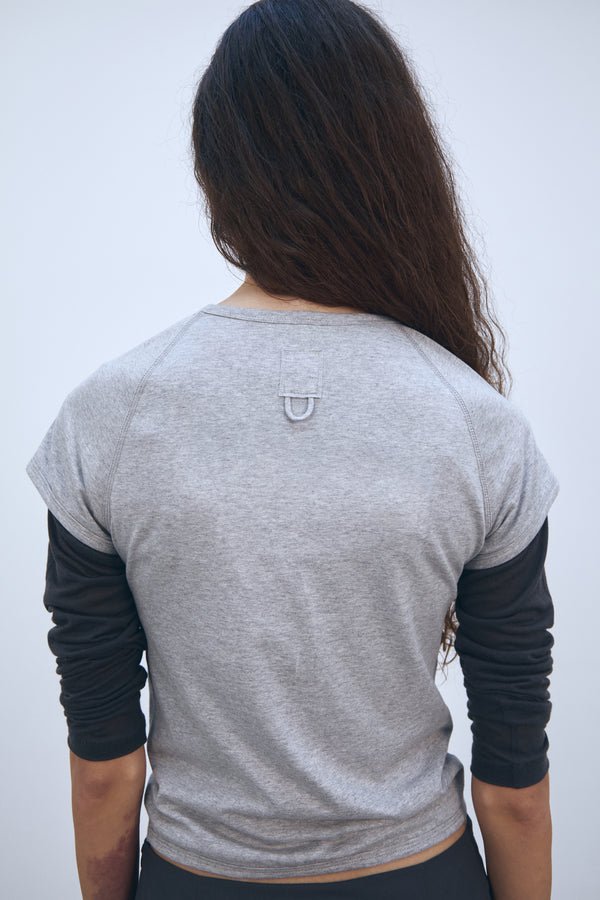 Enavant RINGER T-SHIRT in the color Melange Gray