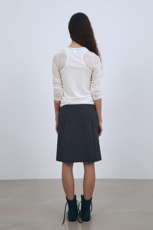 Enavant SLIM LONG-SLEEVE TOP in the color Ivory