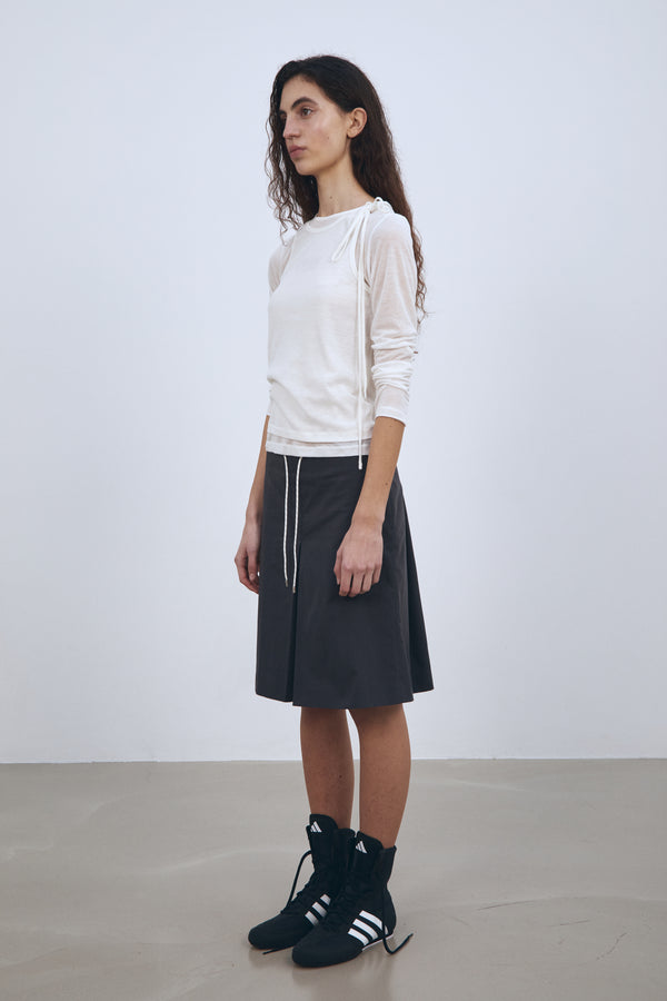 Enavant SLIM LONG-SLEEVE TOP in the color Ivory