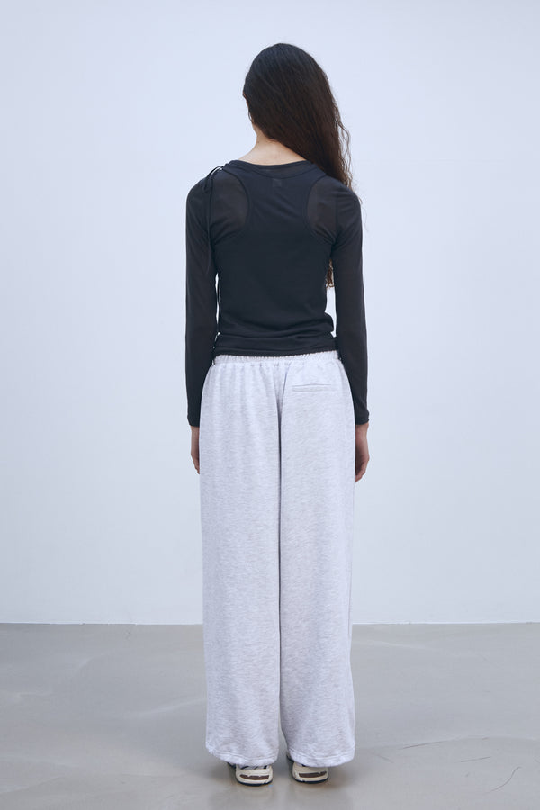 Enavant TIE TANK TOP in the color Charcoal