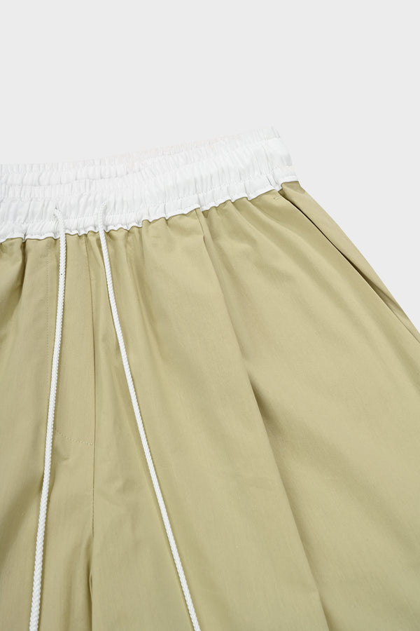 Enavant ALEX WIDE LEG PLEATED PANT in the color Beige