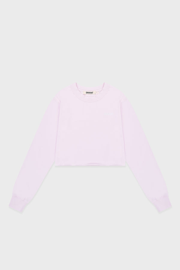 Enavant AVERY CROPPED TOP in the color BabyPink