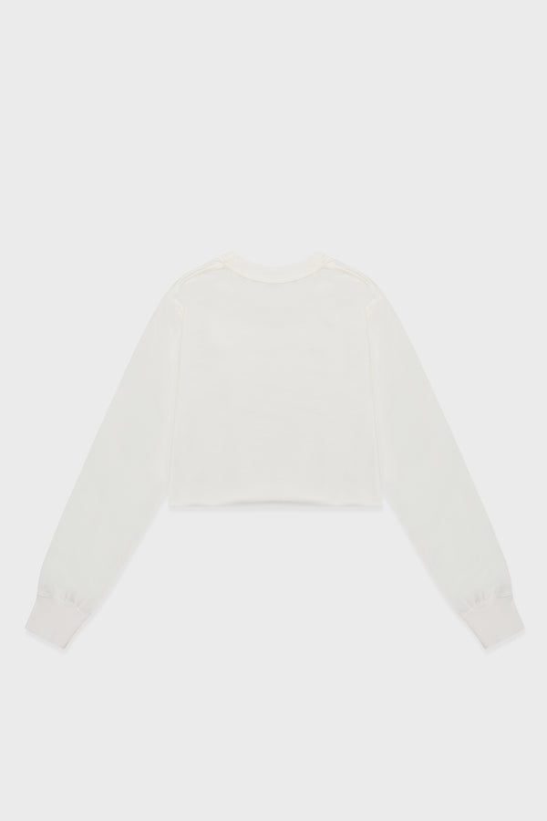 Enavant AVERY CROPPED TOP in the color White