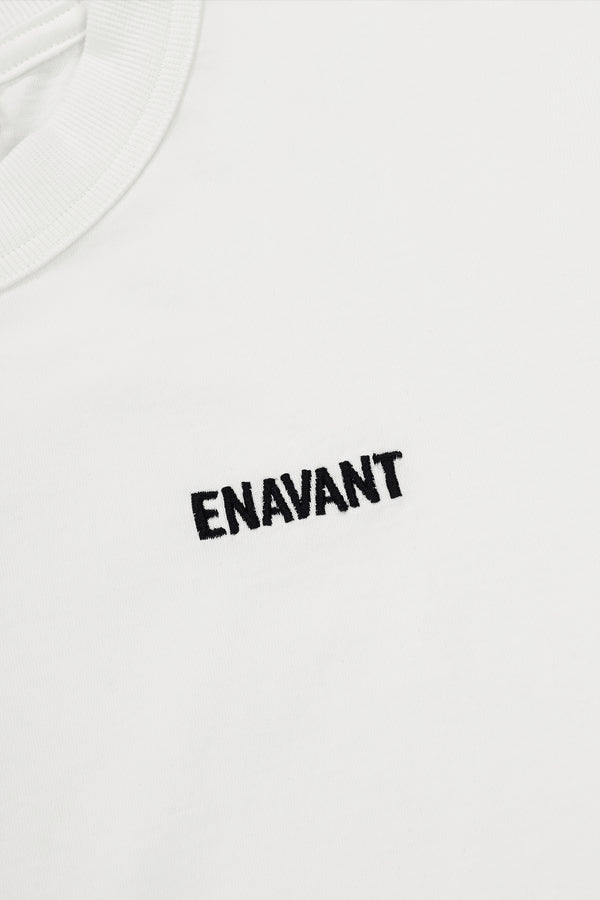 Enavant AVERY CROPPED TOP in the color White