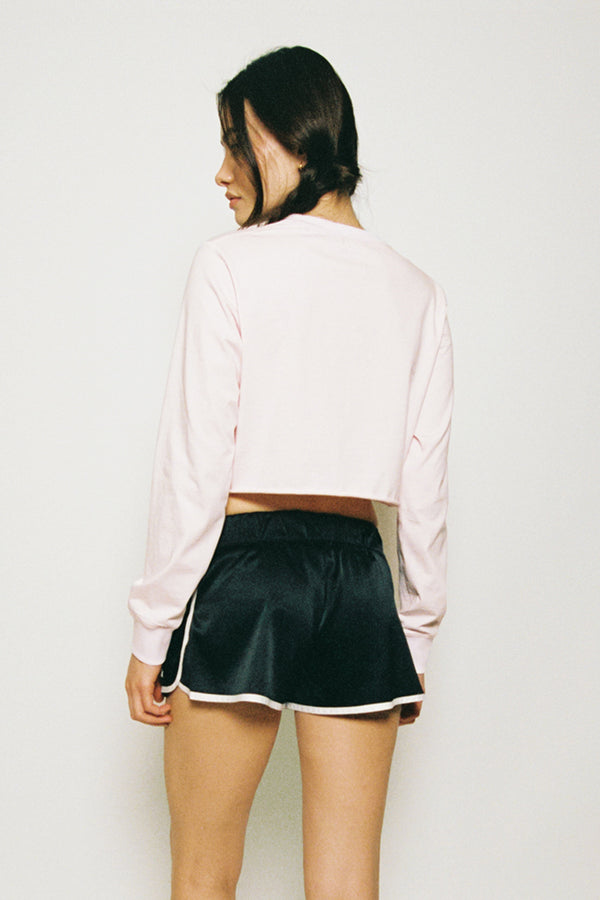 Enavant AVERY CROPPED TOP in the color BabyPink