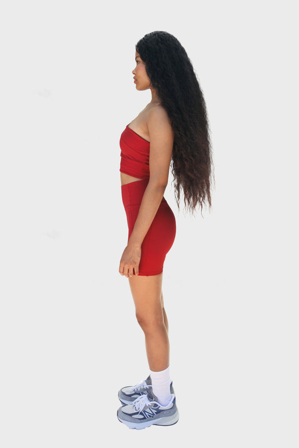 Enavant LANA BIKER SHORT 2.0 in the color Red