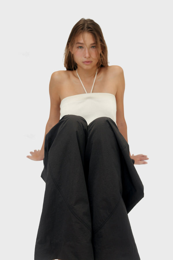 Enavant MURPHY WIDE LEG PANT in the color Dark Gray