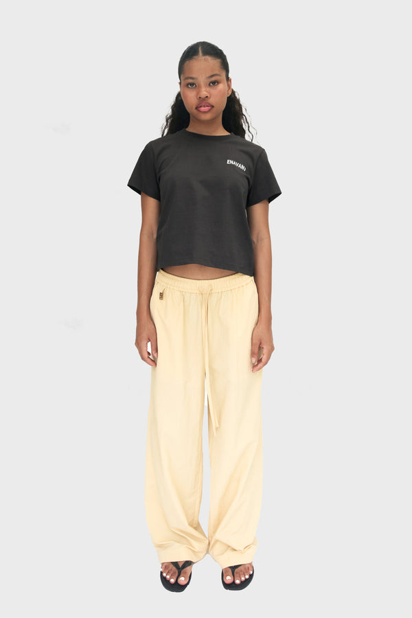 Enavant MURPHY WIDE LEG PANT in the color Mustard