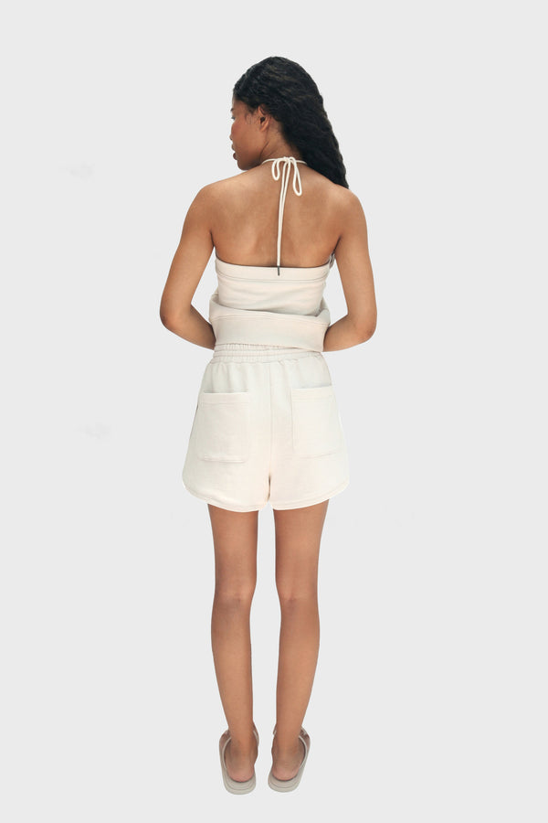 Enavant SUNLEE HALTER TOP in the color White Sand