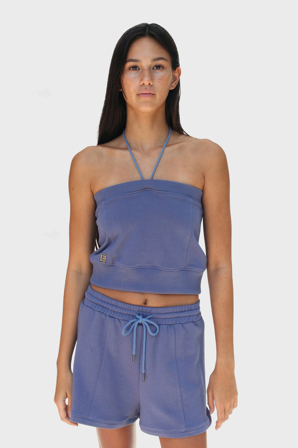 Enavant SUNLEE HALTER TOP in the color Dutch Blue