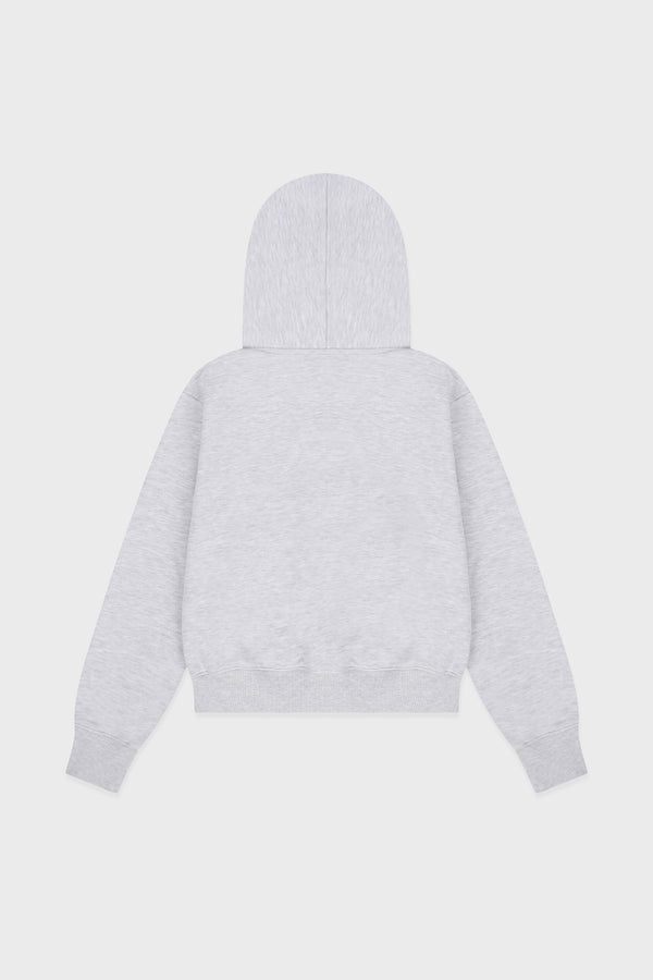 Enavant COTTON EMBROIDERED HOODIE in the color Melange Gray