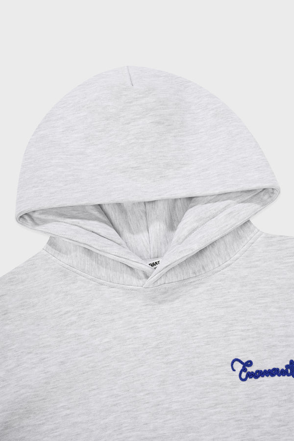 Enavant COTTON EMBROIDERED HOODIE in the color Melange Gray