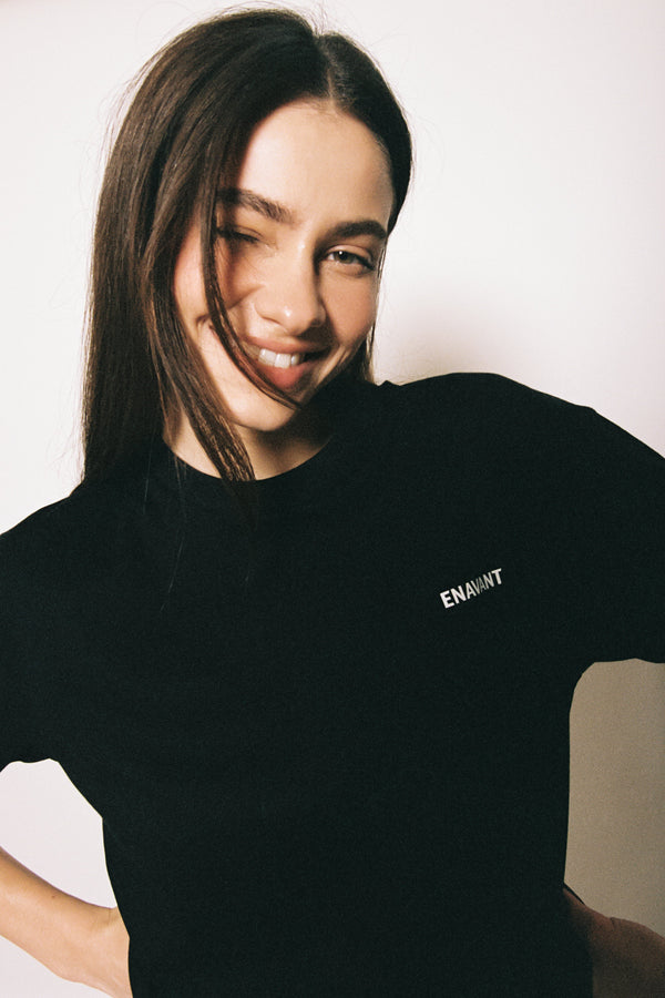 Enavant ENAVANT COTTON T-SHIRT in the color Black