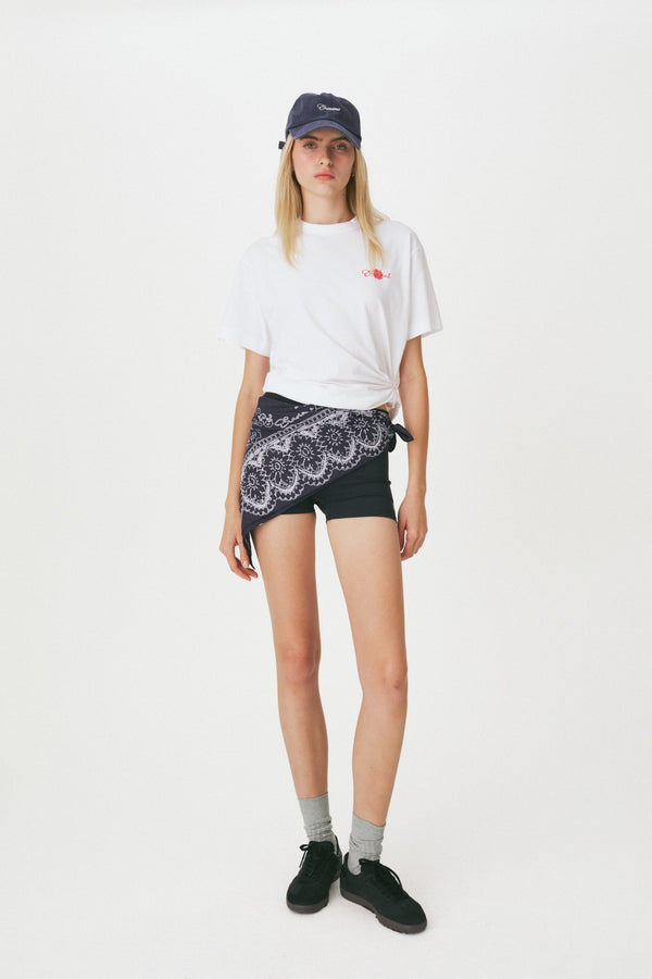 Enavant ENAVANT scarf printed t-shirt in the color White