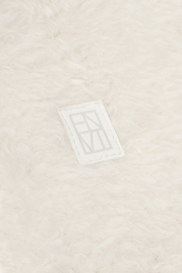 Enavant FLEECE EMBELLISHED EARMUFF in the color Ivory