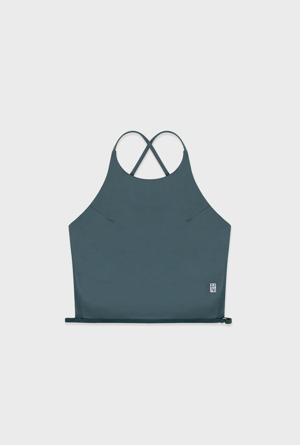 Enavant ADJUSTABLE HALTER BRA TOP in the color Khaki