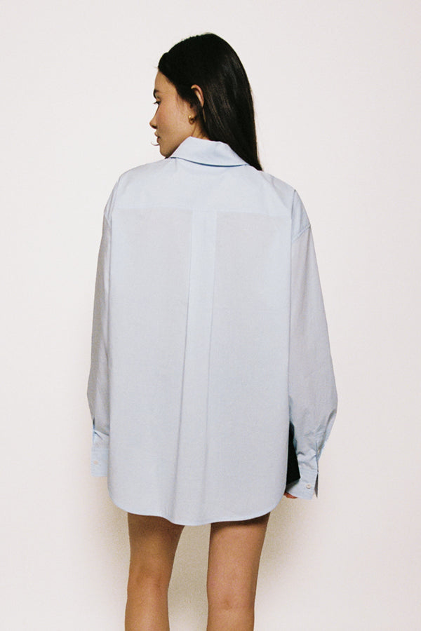 Enavant IVY COTTON SHIRT in the color IceBlue