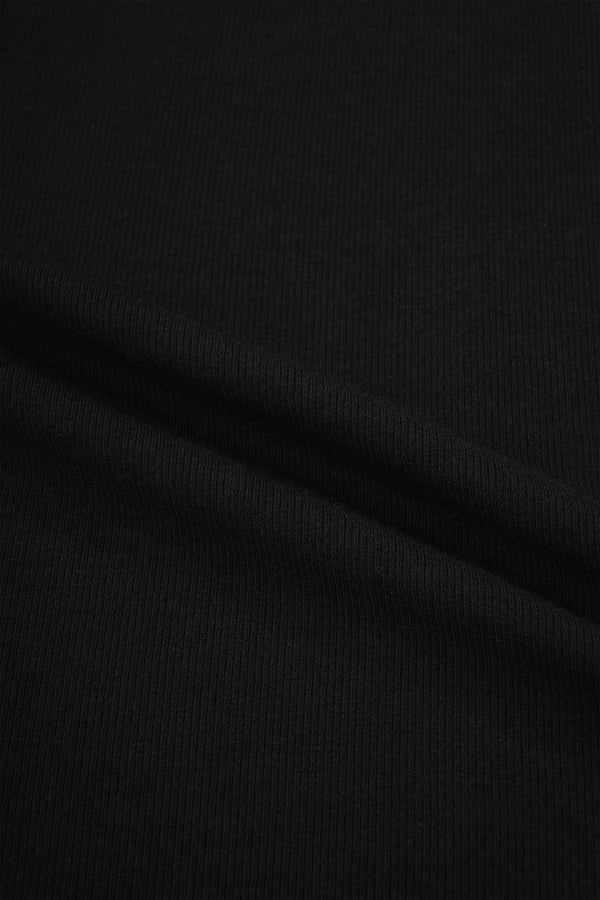 Enavant LEX VISCOSE RIBBED TANK in the color Black