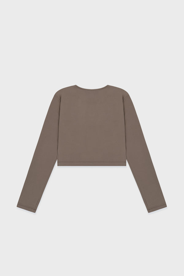 Enavant LIZ LIGHTWEIGHT CARDIGAN in the color Mocha