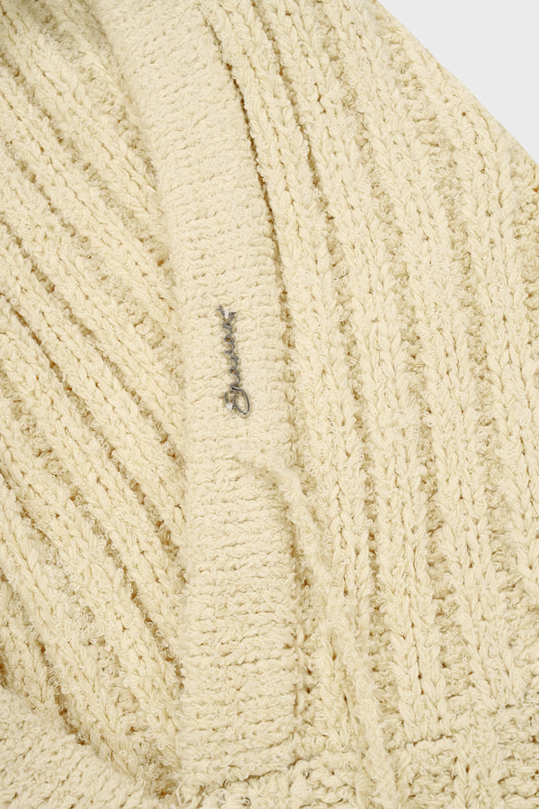 Enavant OVERSIZED KNIT HOODIE in the color Beige