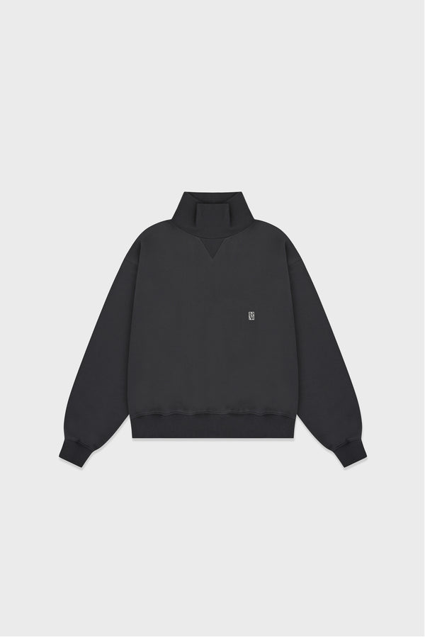 Enavant OVERSIZED HIGH-NECK SWEATSHIRT in the color Charcoal Navy